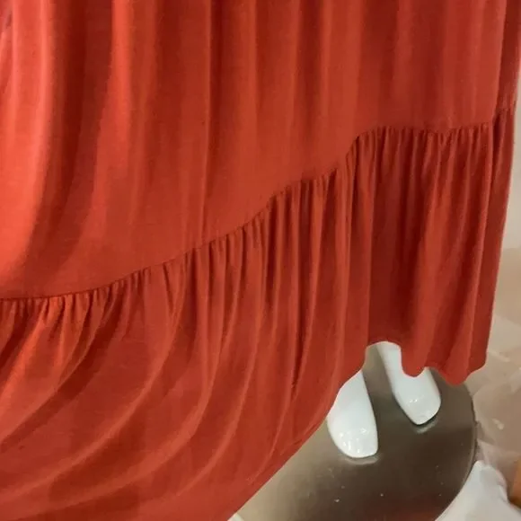 NWT Ava James Tiered MIDI Cotton Boho Dress - Picture 5 of 7